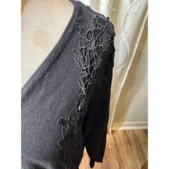 Lane Bryant Embroidered Stretch Knit Sweater Tunic Plus 18/20 Whimsigoth NWT - Picture 5 of 15